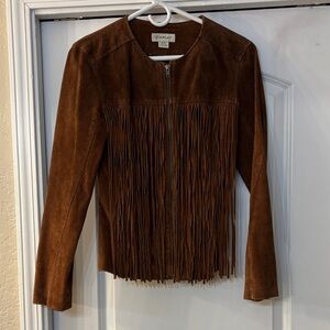 Ariat Brown Suede Fringe Jacket